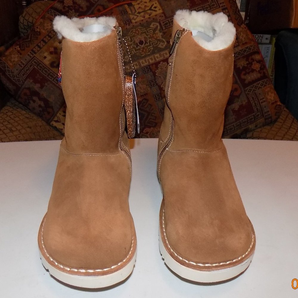 Birkenstock Women's Tan Suede Shearling-Lined Winter Boots - Picture 3 of 16